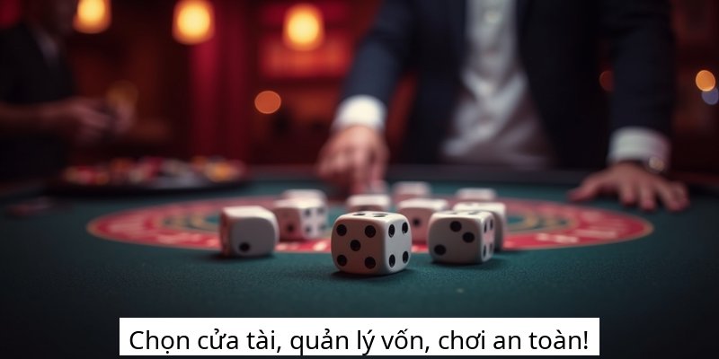Chọn cửa tài, quản lý vốn, chơi an toàn!