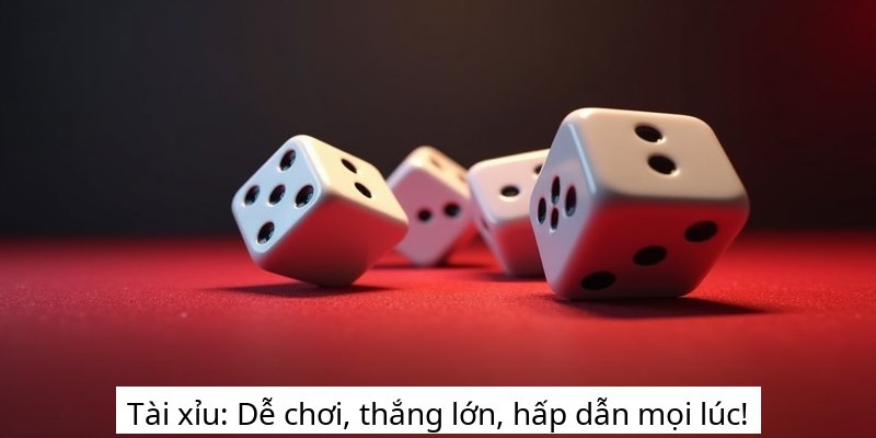 Tài xỉu: Dễ chơi, thắng lớn, hấp dẫn mọi lúc!